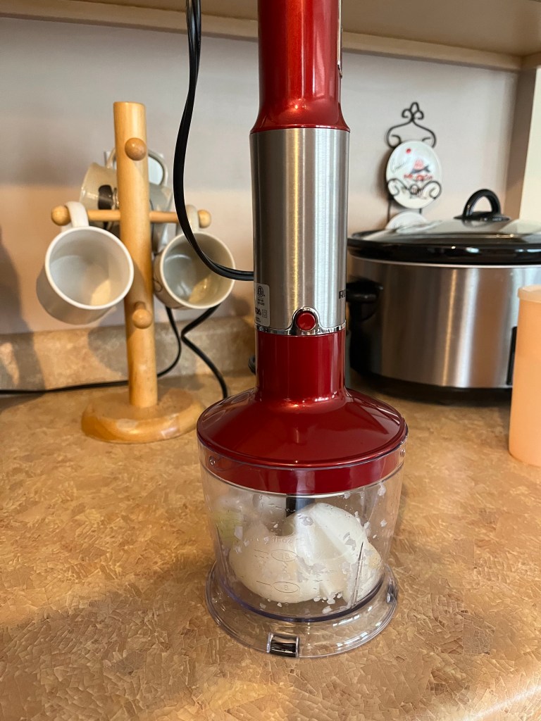 Immersion blender with food process attachment
