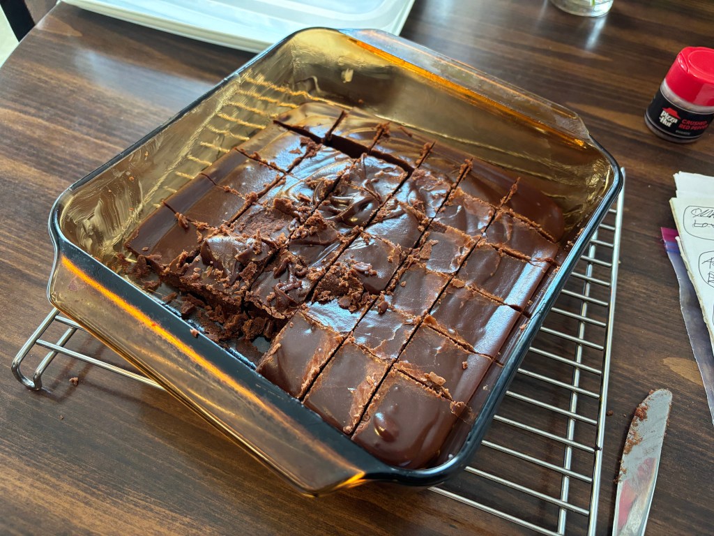 A tray of homemade fudge