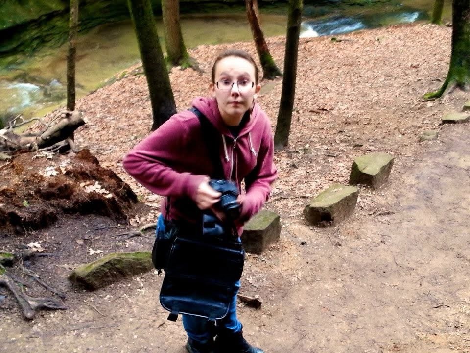 Me, twelve years ago, the first time I came to lake Hope. I’m wearing a red jacket and looking up at the camera in surprise